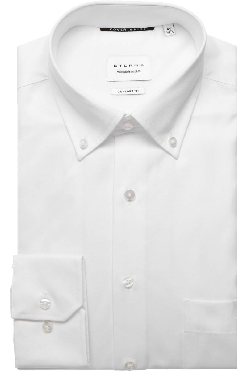 ETERNA Cover Shirt Comfort Fit Hemd weiss, Einfarbig