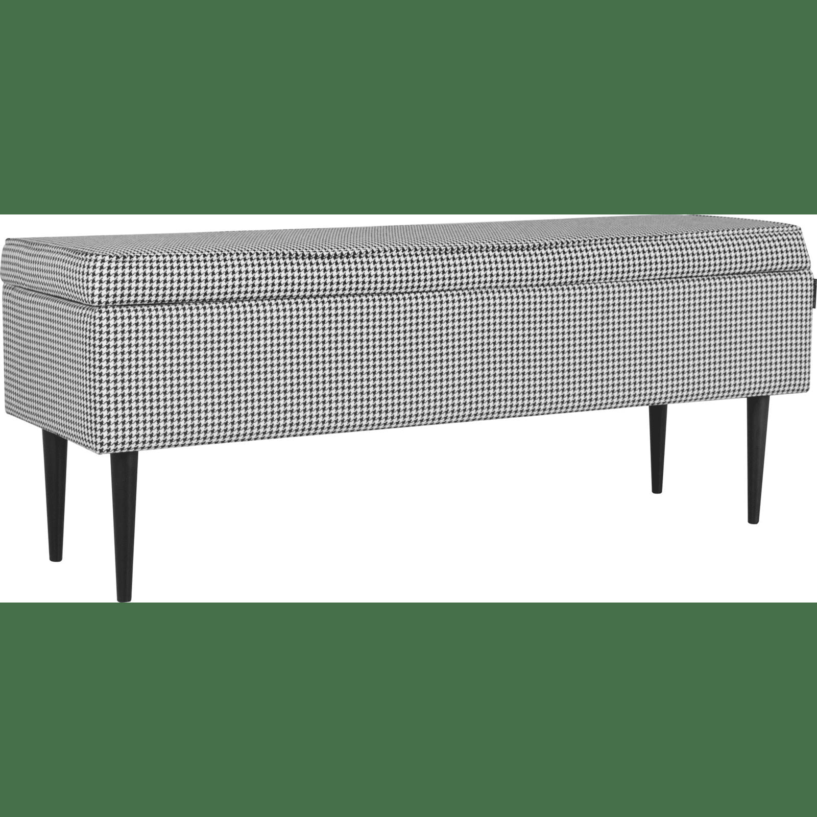 EDI - Banc Tissu Gris rembourré