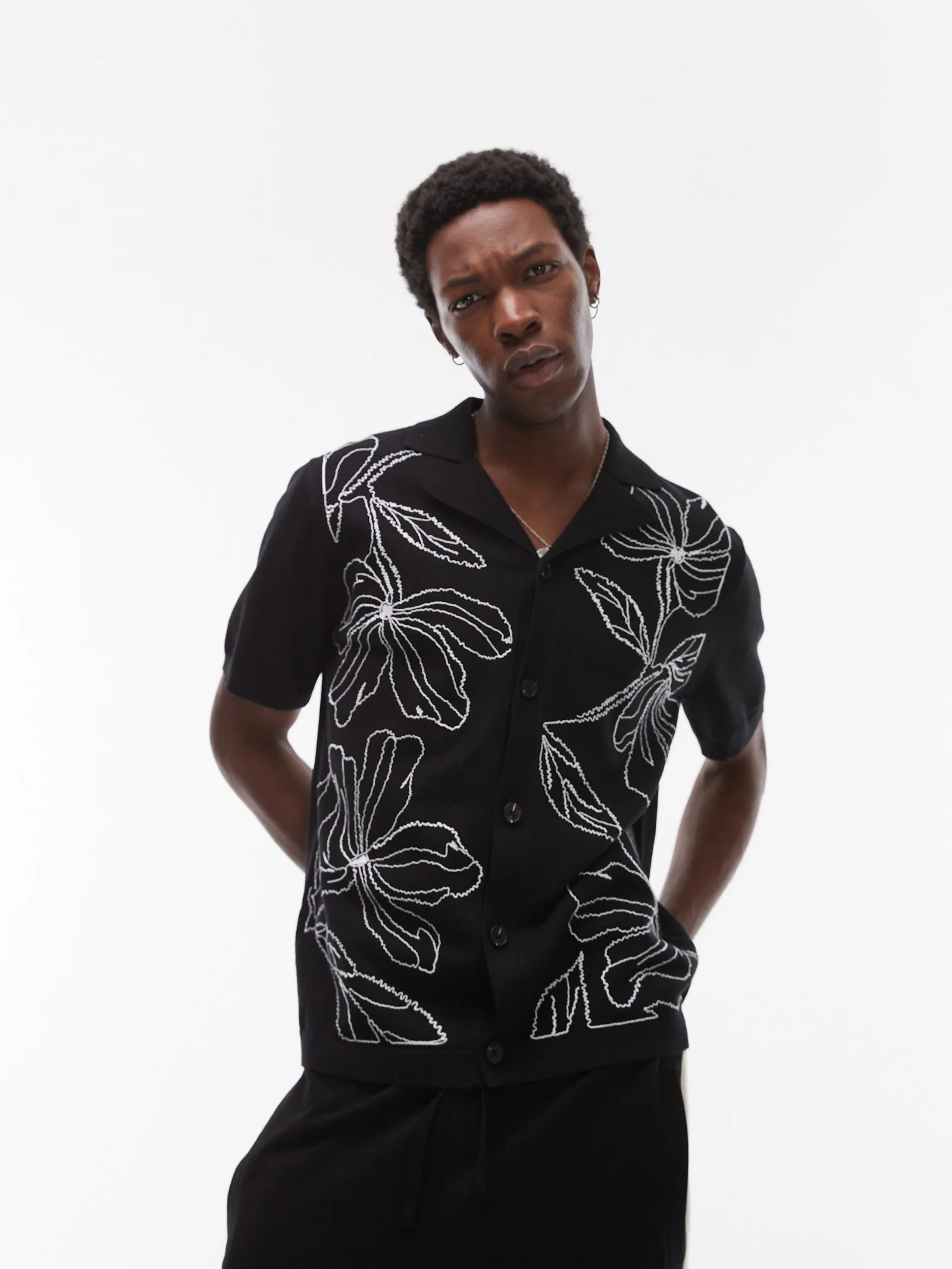 Embroidered Knitted Shirt