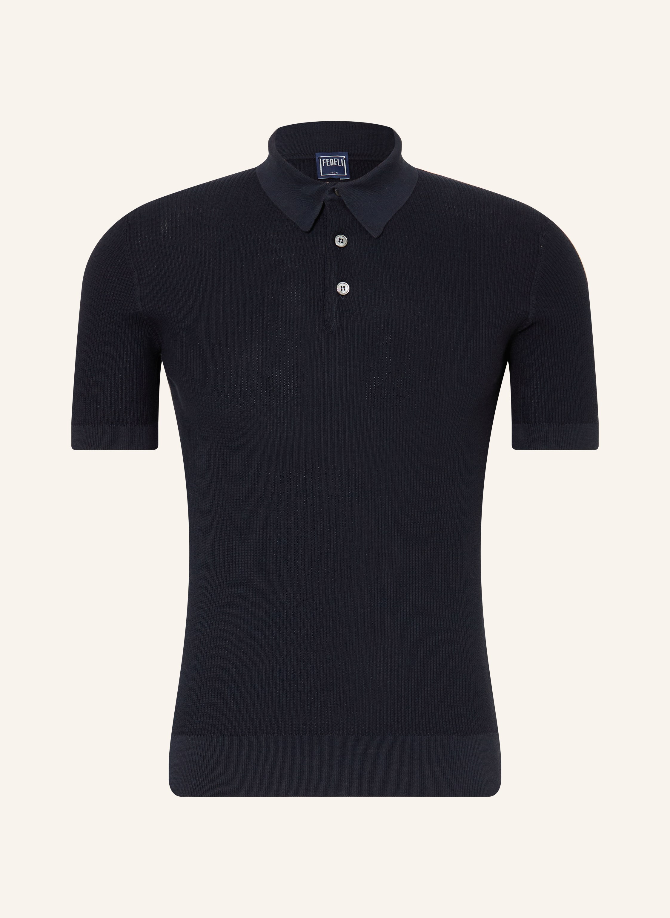 FEDELI Strick-Poloshirt