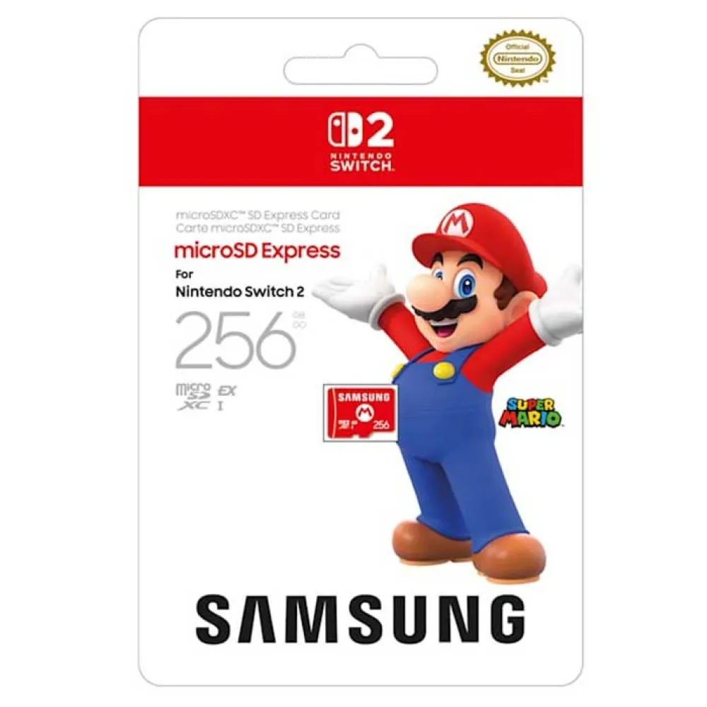 Nintendo Switch 2 Samsung Micro SD Express 256GB sd card