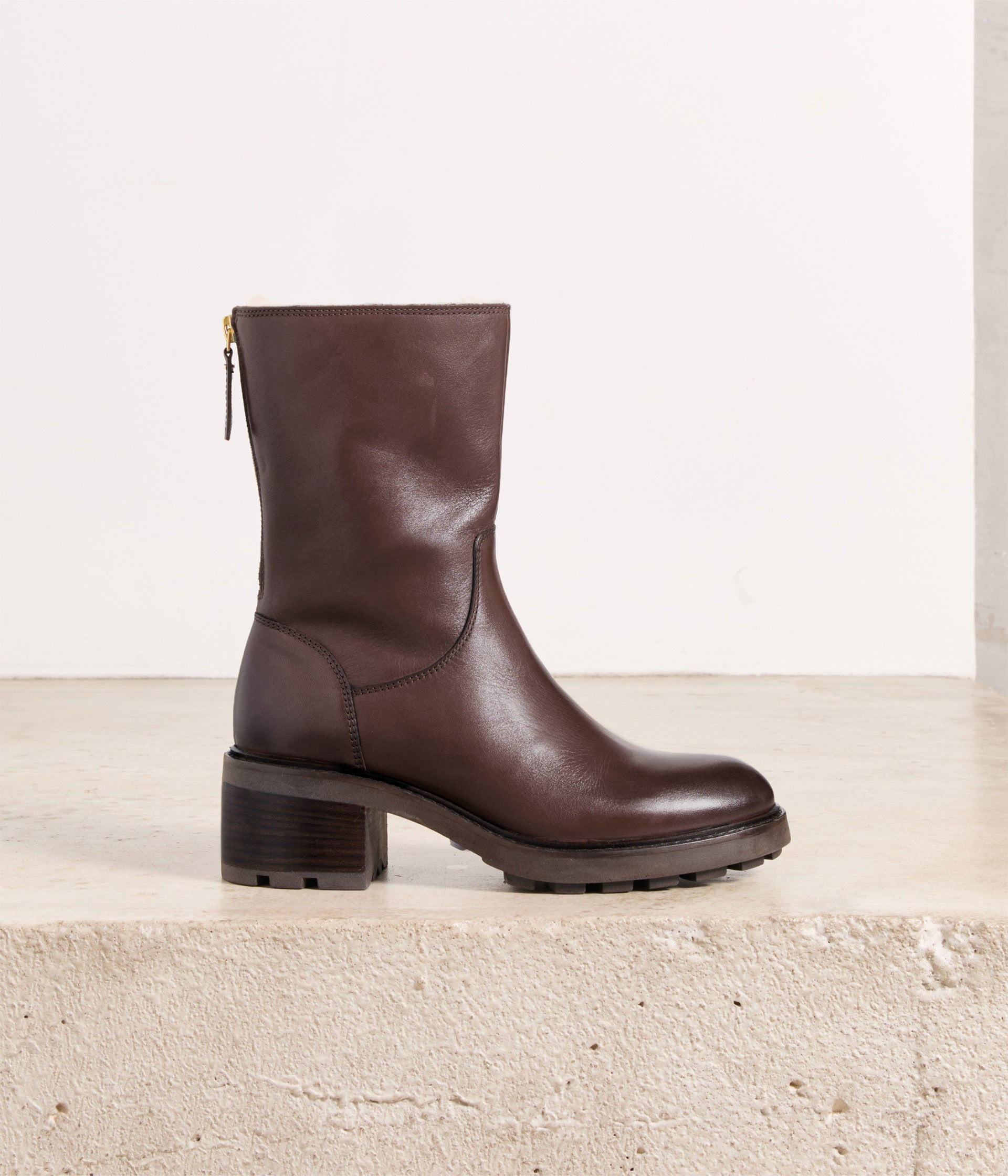 Boots fourrées choco Tomette