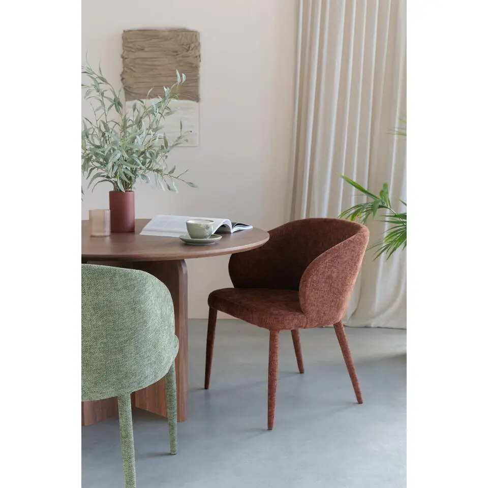 Housecraft Living Tamsin Eetkamerstoelen Oranje - Set van 2