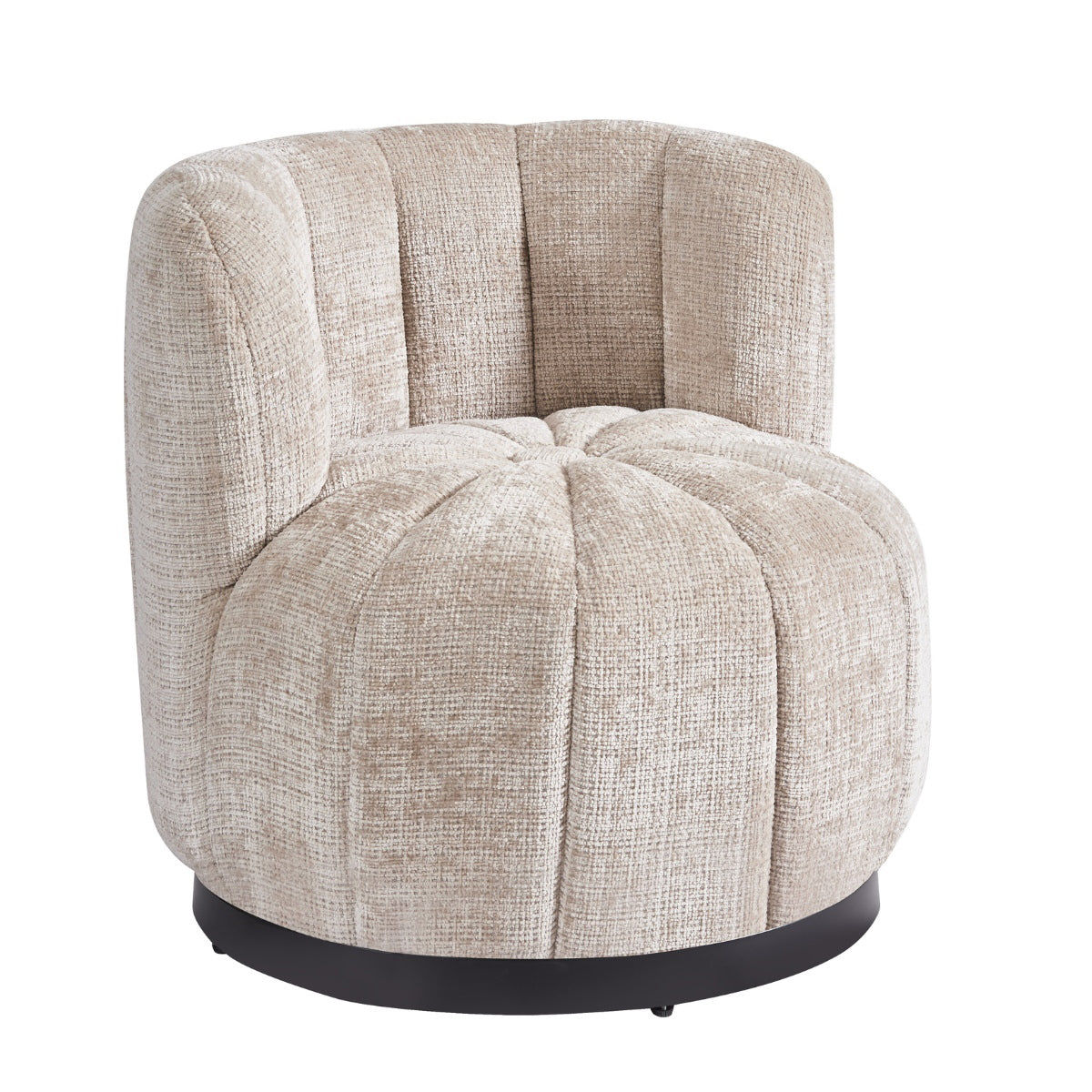 DÉJA Living Draaifauteuil Joyce - Taupe Stof - 72x74x71cm