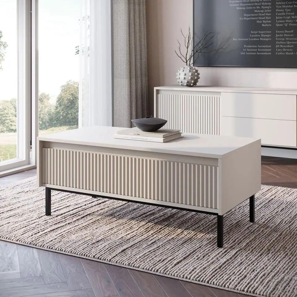 Meubella - Salontafel Orvana - Beige - 100 cm