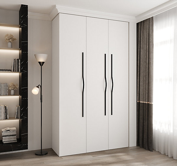 Armoire Como 2 a portes battantes H. 245 x L. 140 x P. 50, 3 portes