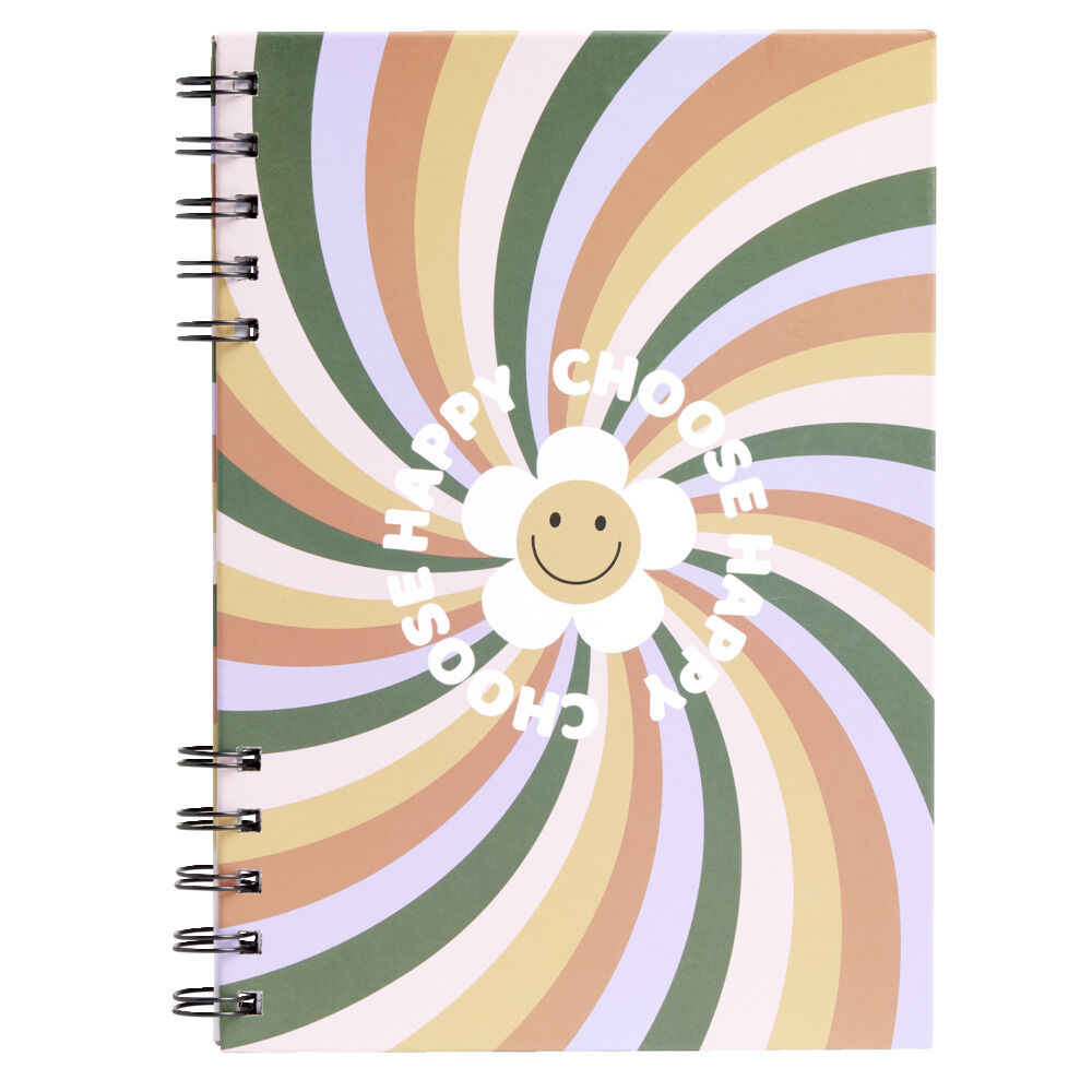 Carnet spirale A5 à lignes Happy Choose 160 pages