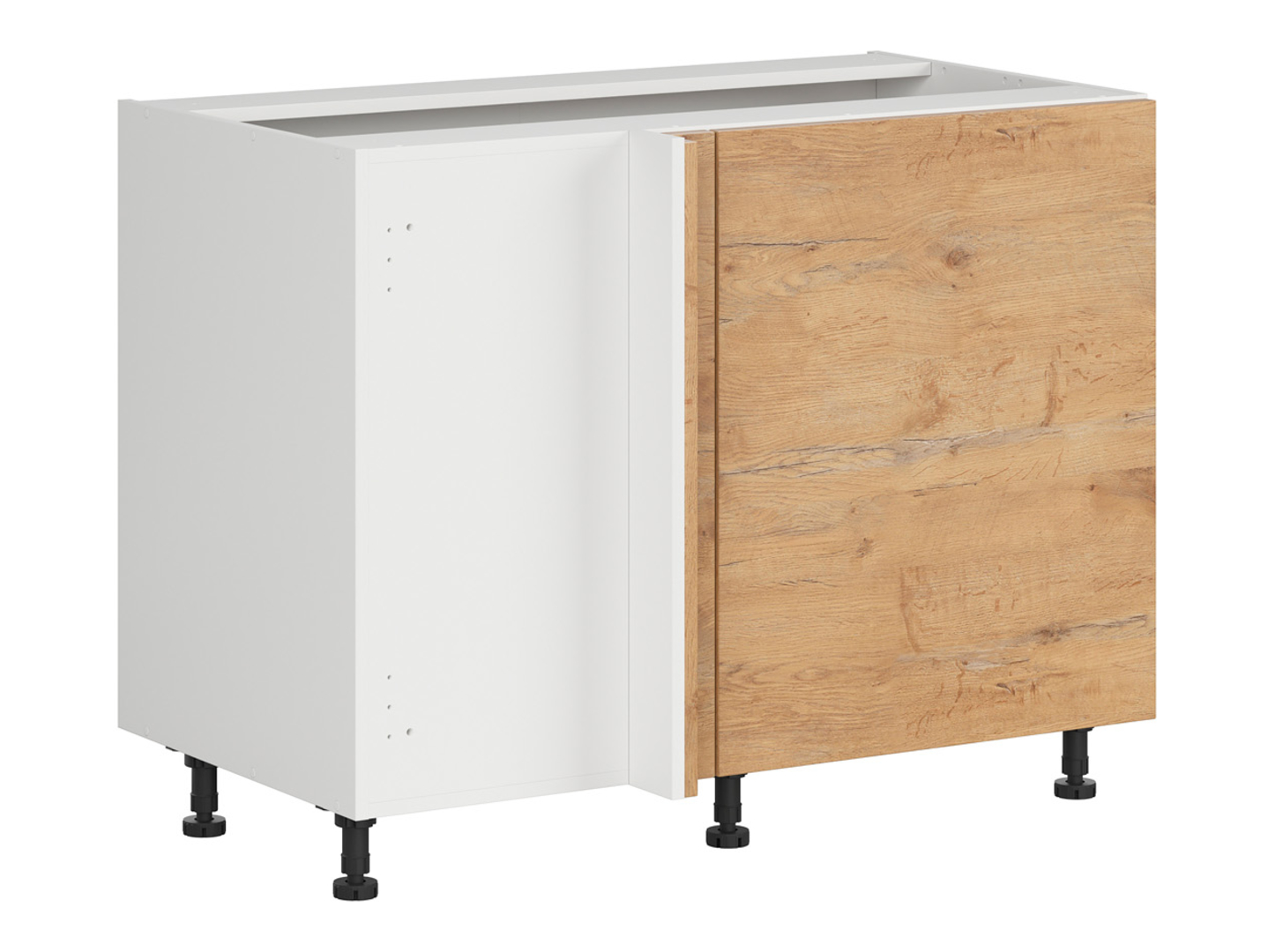 Szafka dolna Hamper lewa dąb lancelot zabudowuje naroże 125x65 cm