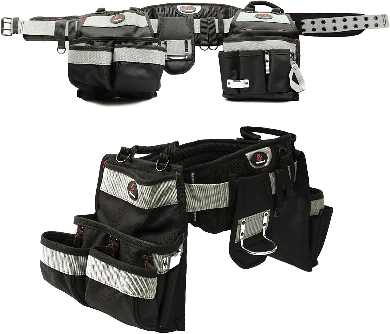 TradeGear Part#SZA Electrician's Belt & Bag Combo - Heavy Duty Electricians Tool Belt Designed for Comfort & Durability - Ideal for All Electricians Tools - Fits Sizes S - L (26-40)