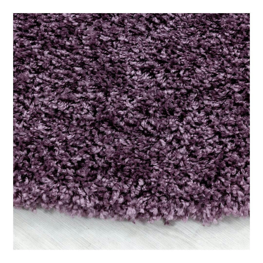 GADOL - Tapis uni design en polypropylène violet Ø 80