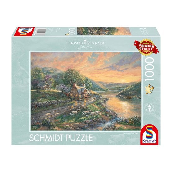 Schmidt Thomas Kinkade Daybreak in Emerald Valley Jigsaw Puzzle 1000 Pieces