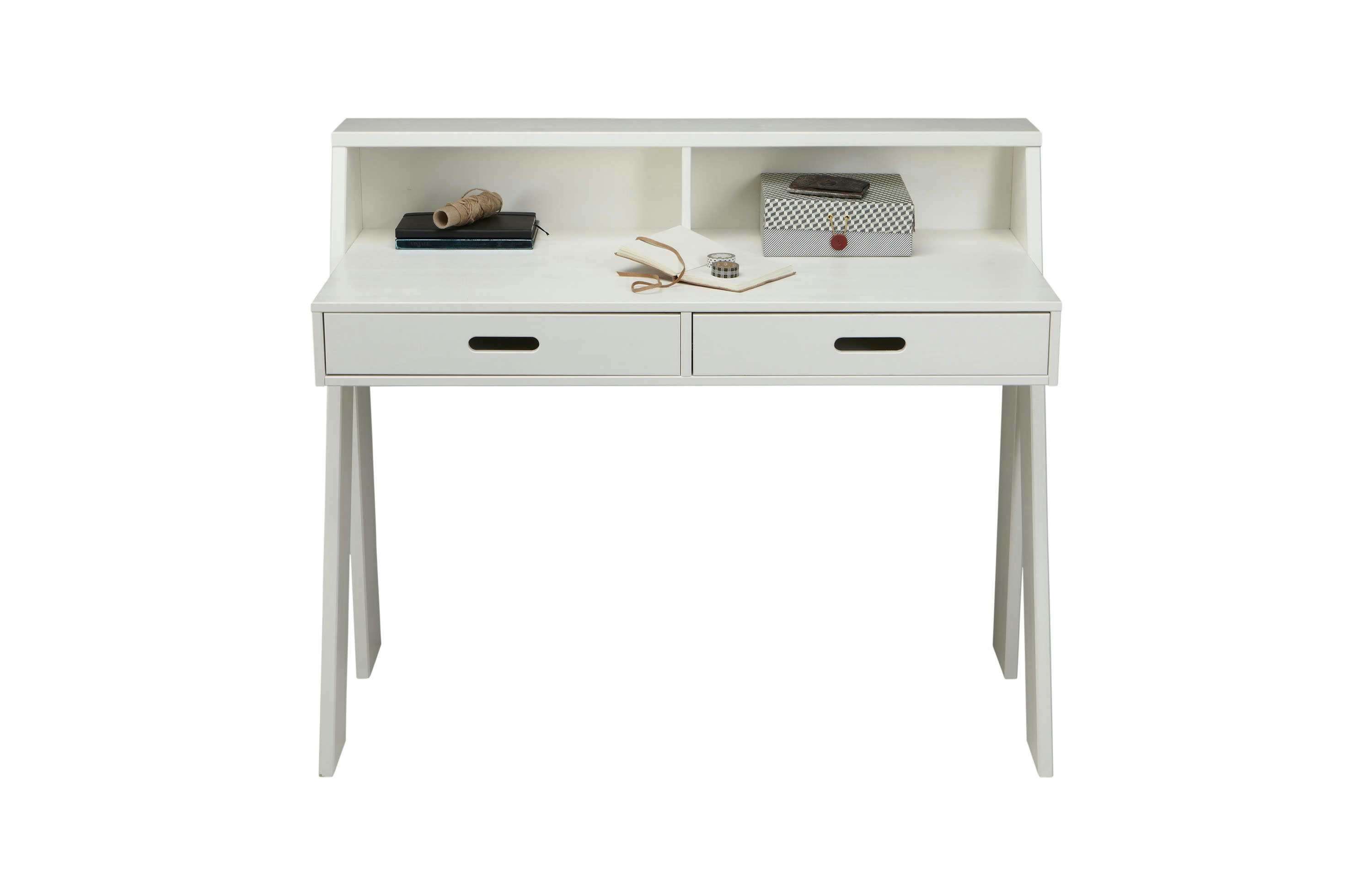 CONNECT - Bureau en bois blanc