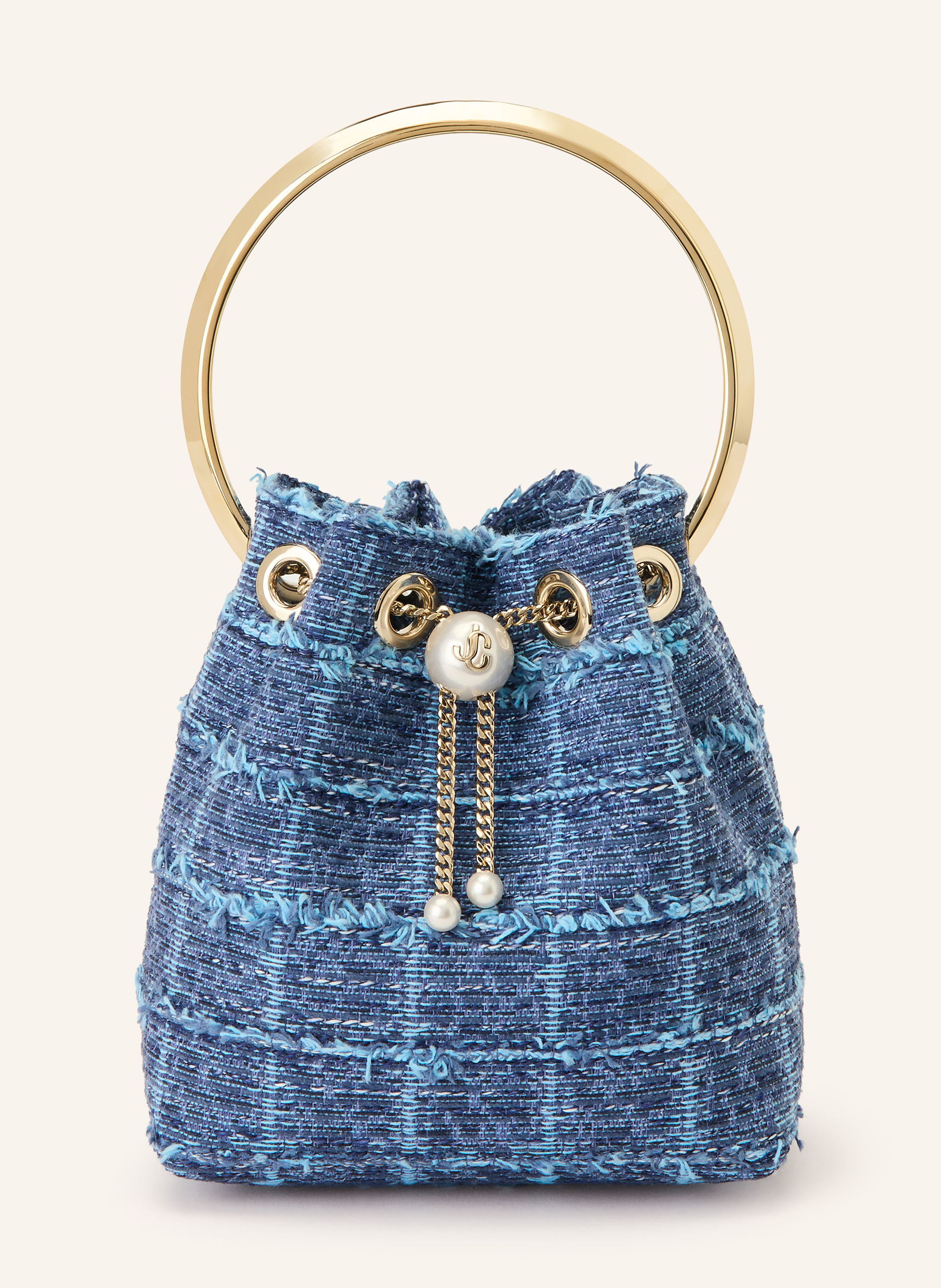 JIMMY CHOO Beuteltasche BON BON mit Schmuckperlen