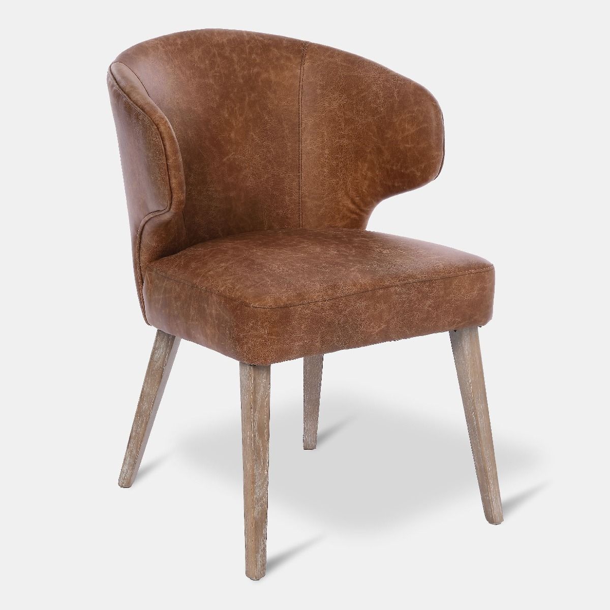 Krzesło do jadalni Vermont brązowe 55x63,5x81 cm Miloo Home