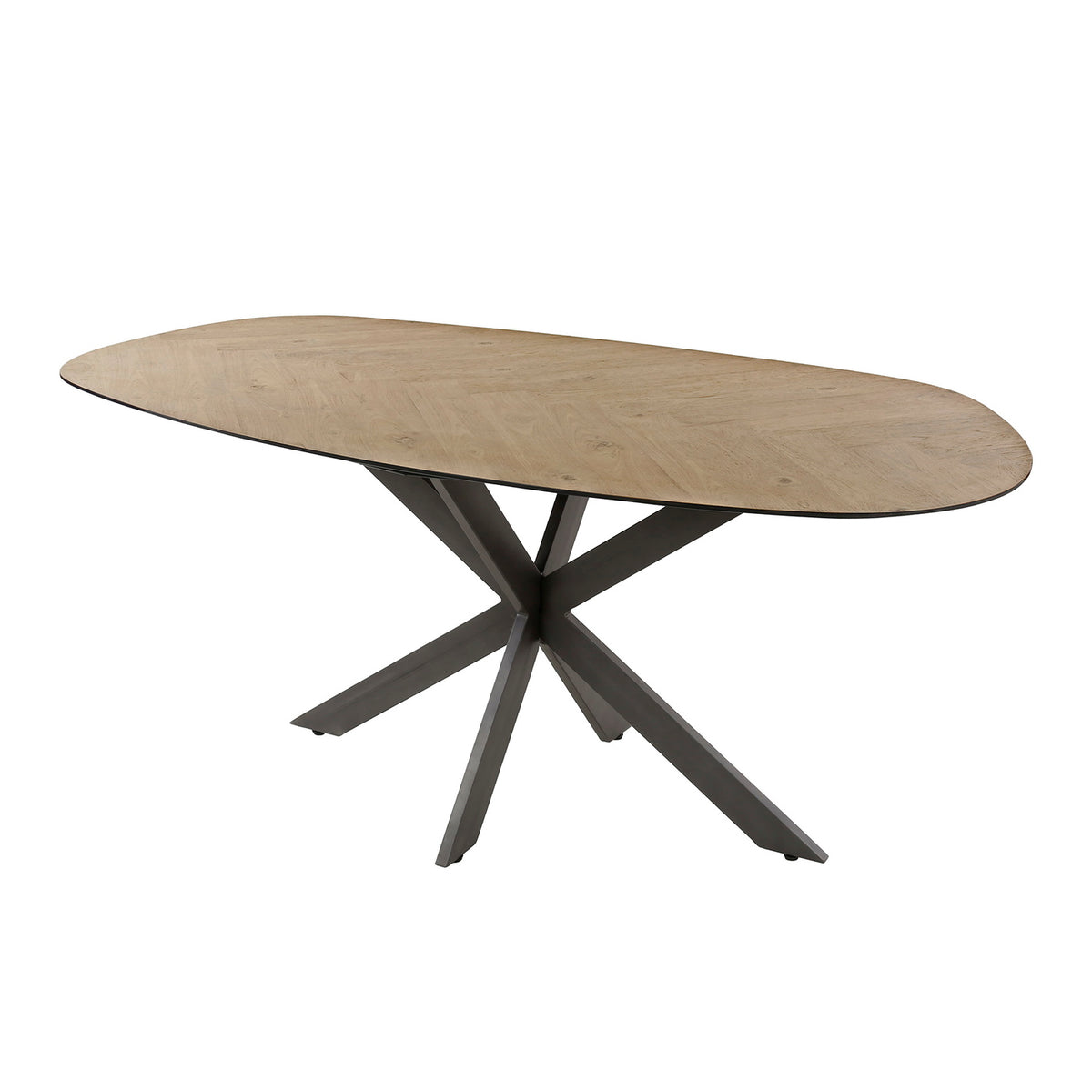 Giga Meubel Eettafel Organisch - Naturel Hout - 180x95x76cm