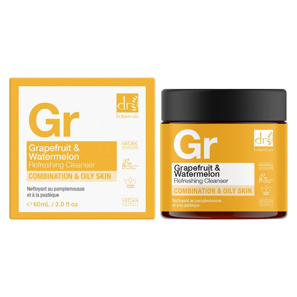 Dr. Botanicals Grapefruit   Watermelon Anti-Ageing Refreshing Cleanser Duo
