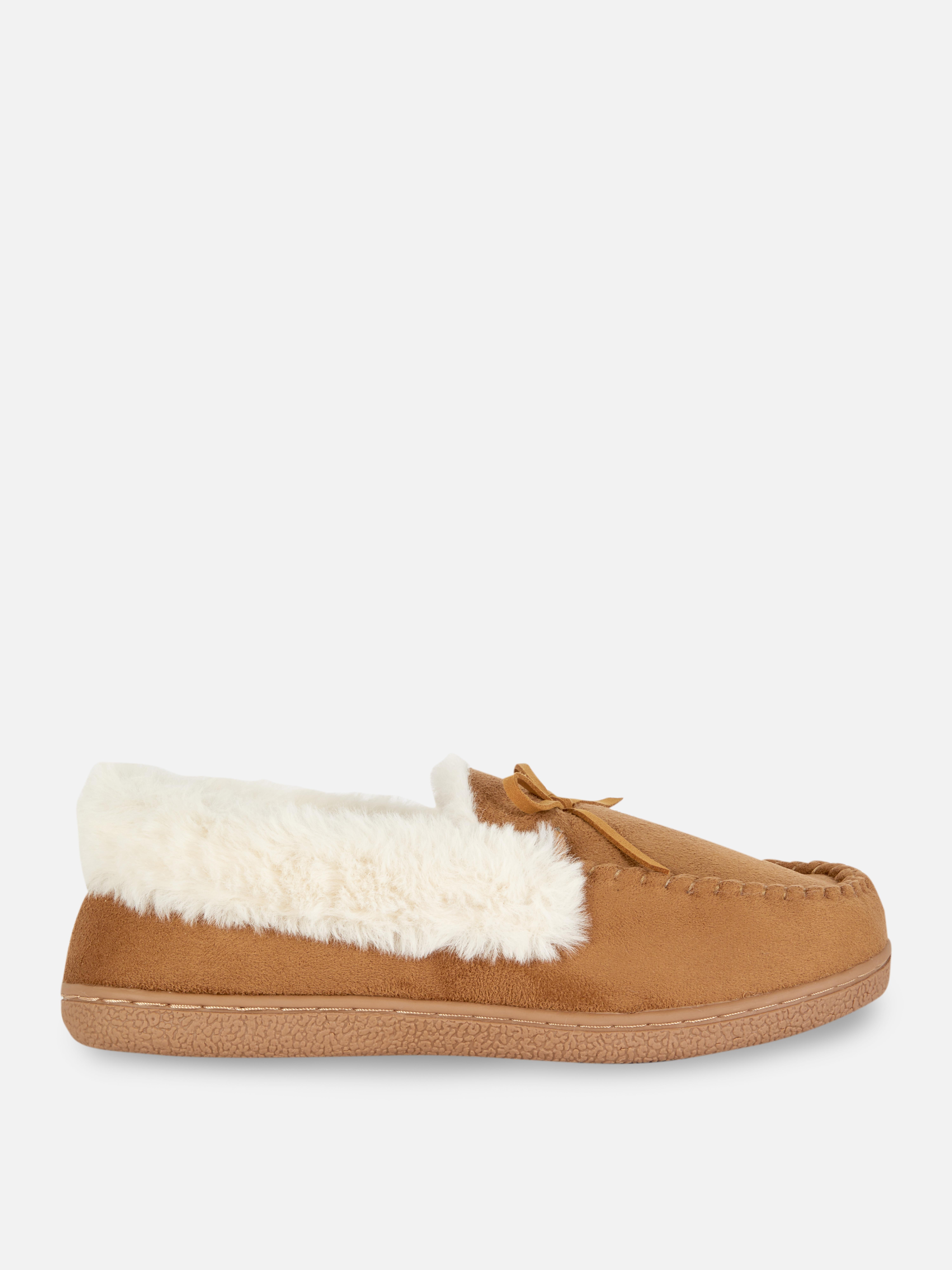 Faux Fur Apron Moccasin