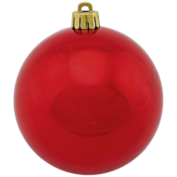Weihnachtskugel, Ø: 8 cm, dunkelrot, 6 Stück