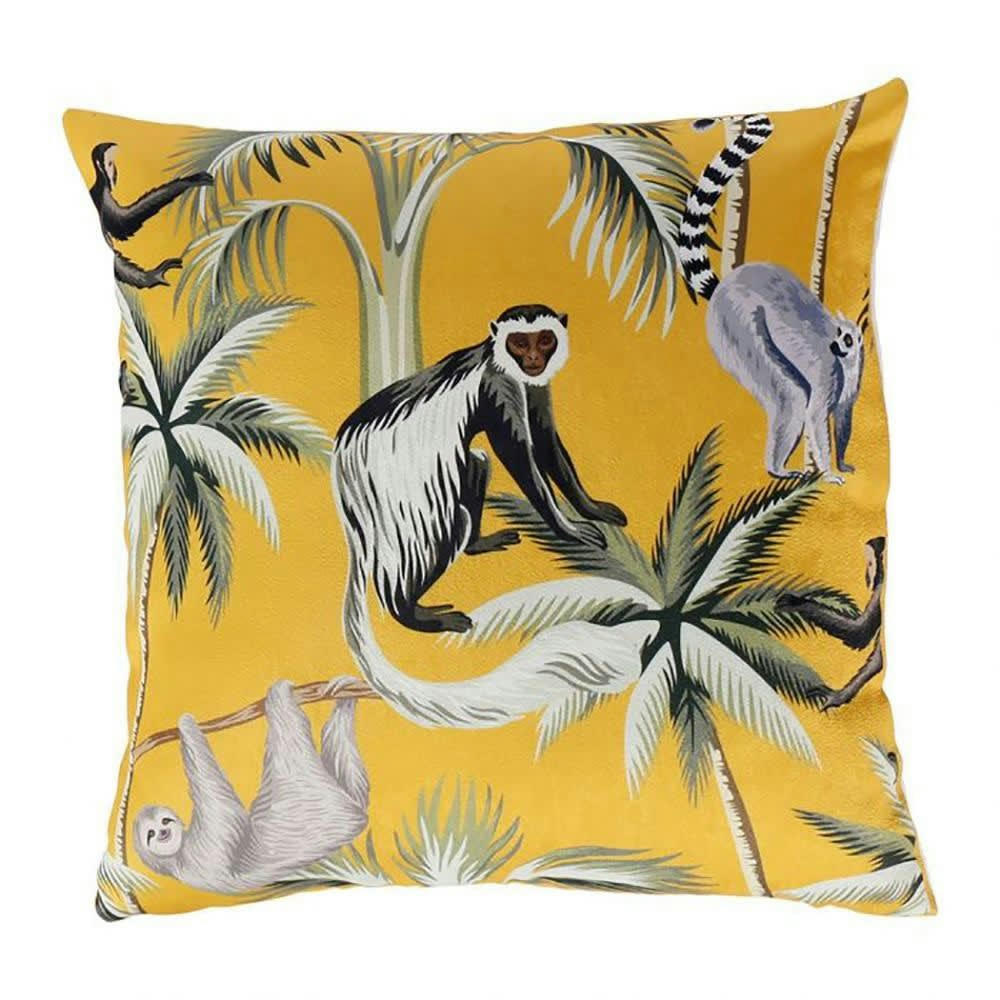 - Housse de coussin Jaune polyester 40 X 40