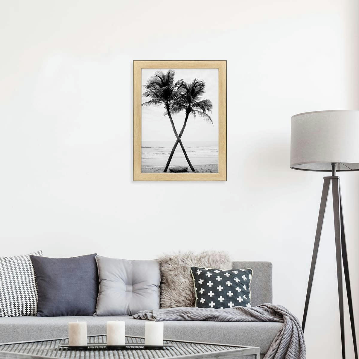 NEWTON - Cadre photo Newton bois noir 30x40 cm résine recyclée