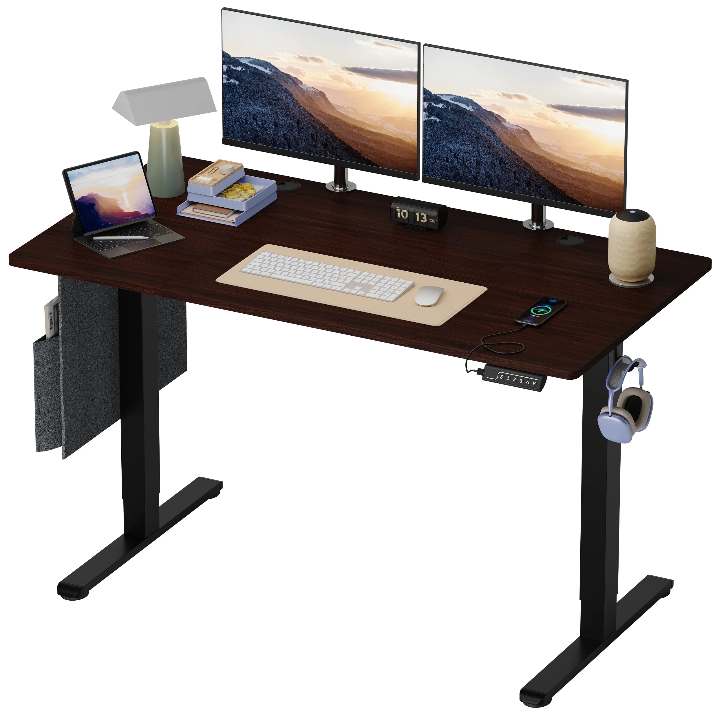 Standing Desk Electric Ergonomic Office Desk Computer Desk Height Adjustable Table with USB Port