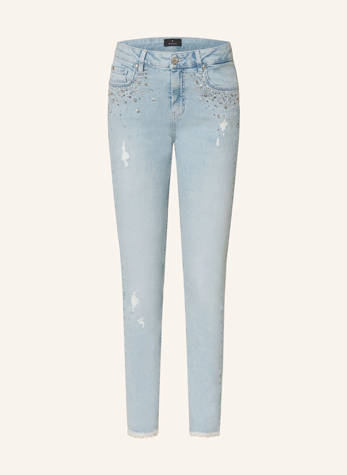 monari Skinny Jeans mit Schmucksteinen