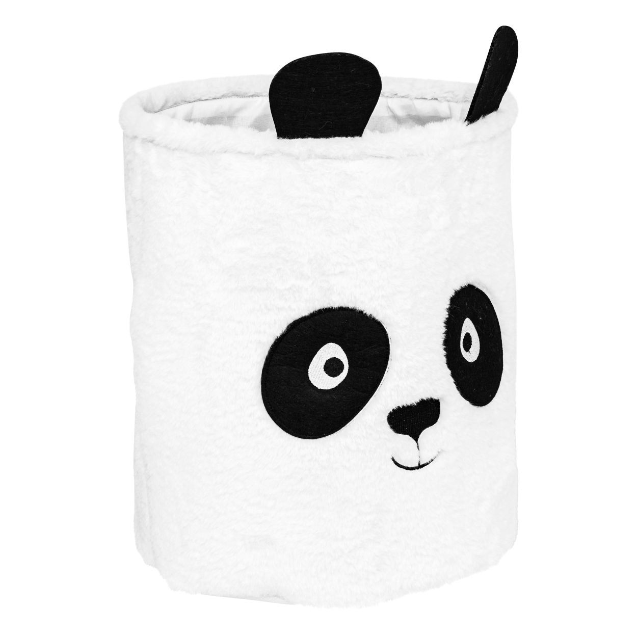 Pudełko na zabawki białe Panda 40 cm ozdobne dla dzieci