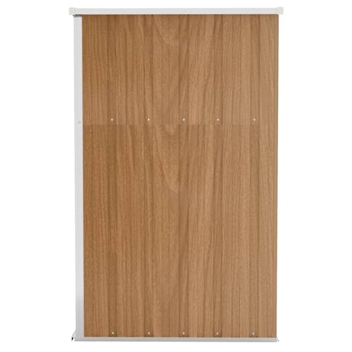 NNEVL Wall-mounted Garden Shed Brown 118x100x178 cm Galvanised Steel