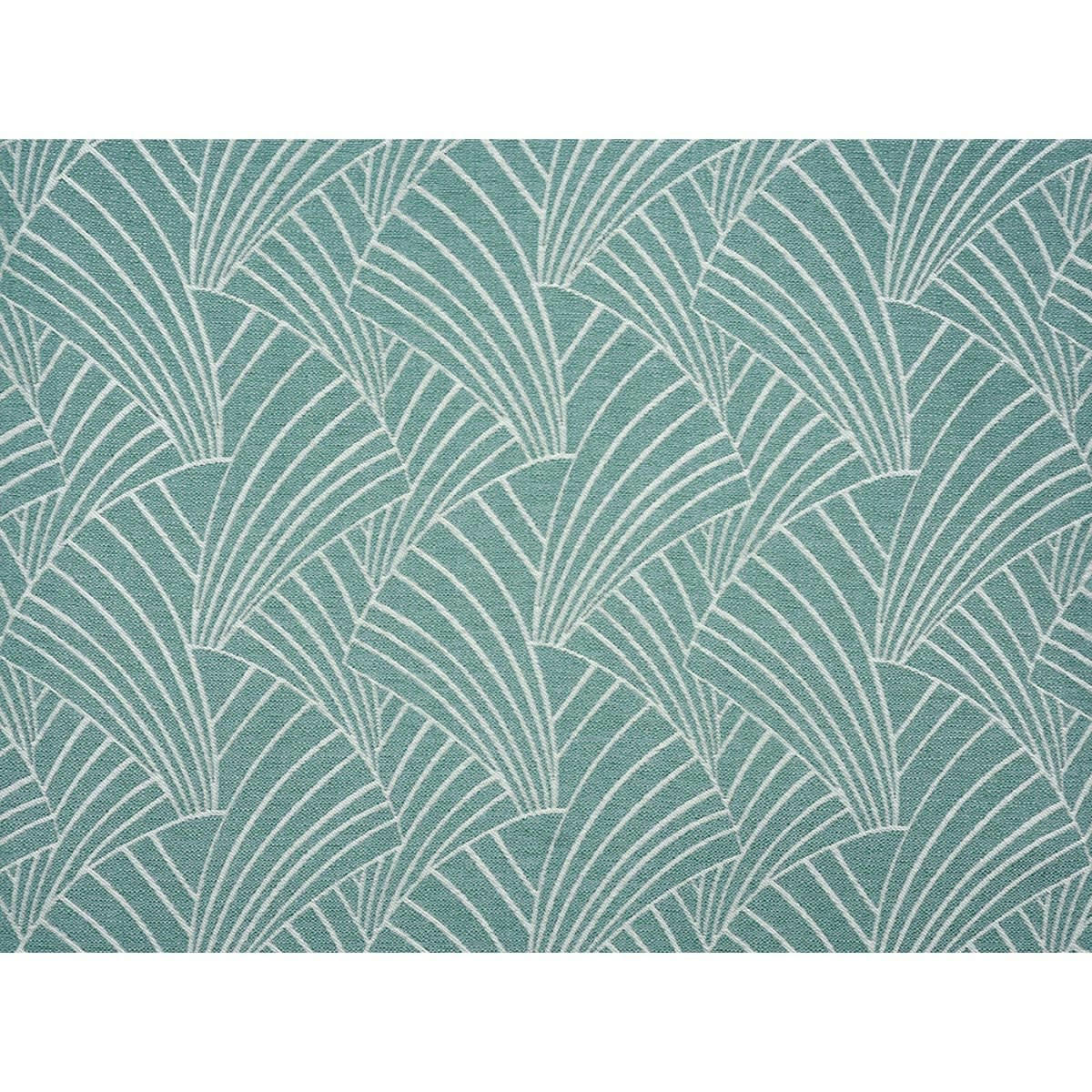 ARDECO - Housse de coussin imprimé art déco polyester vert clair 40x40 cm