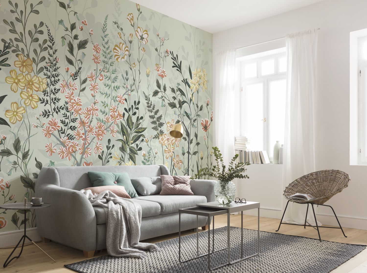 Komar fotobehang bloemen multicolor - 400 x 250 cm - 611227