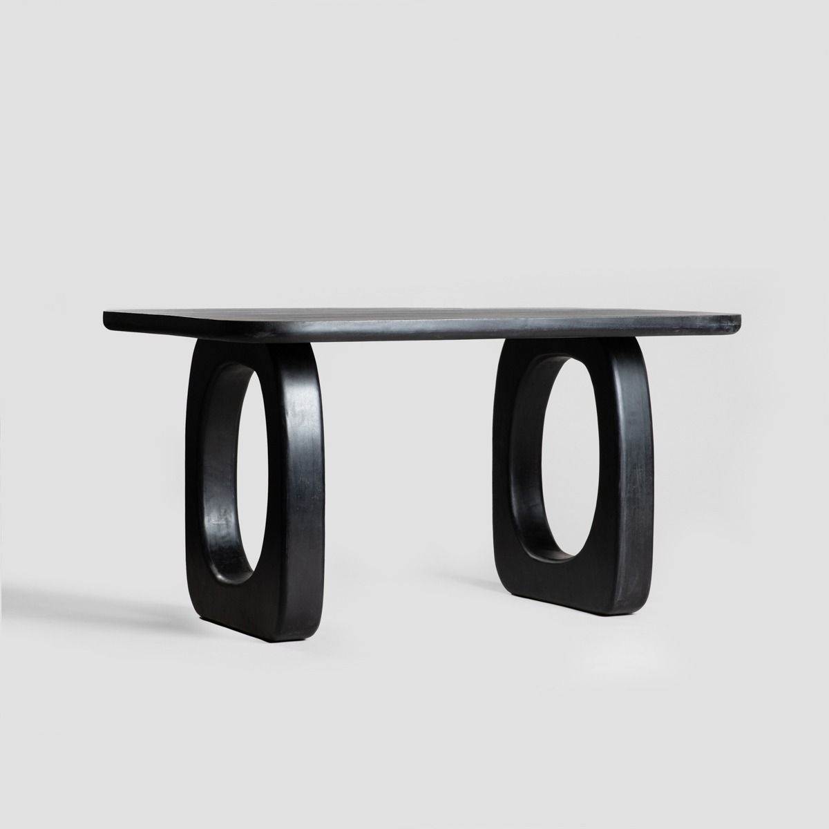 Stół ASTIR lite drewno mango czarny 160x100x76 cm