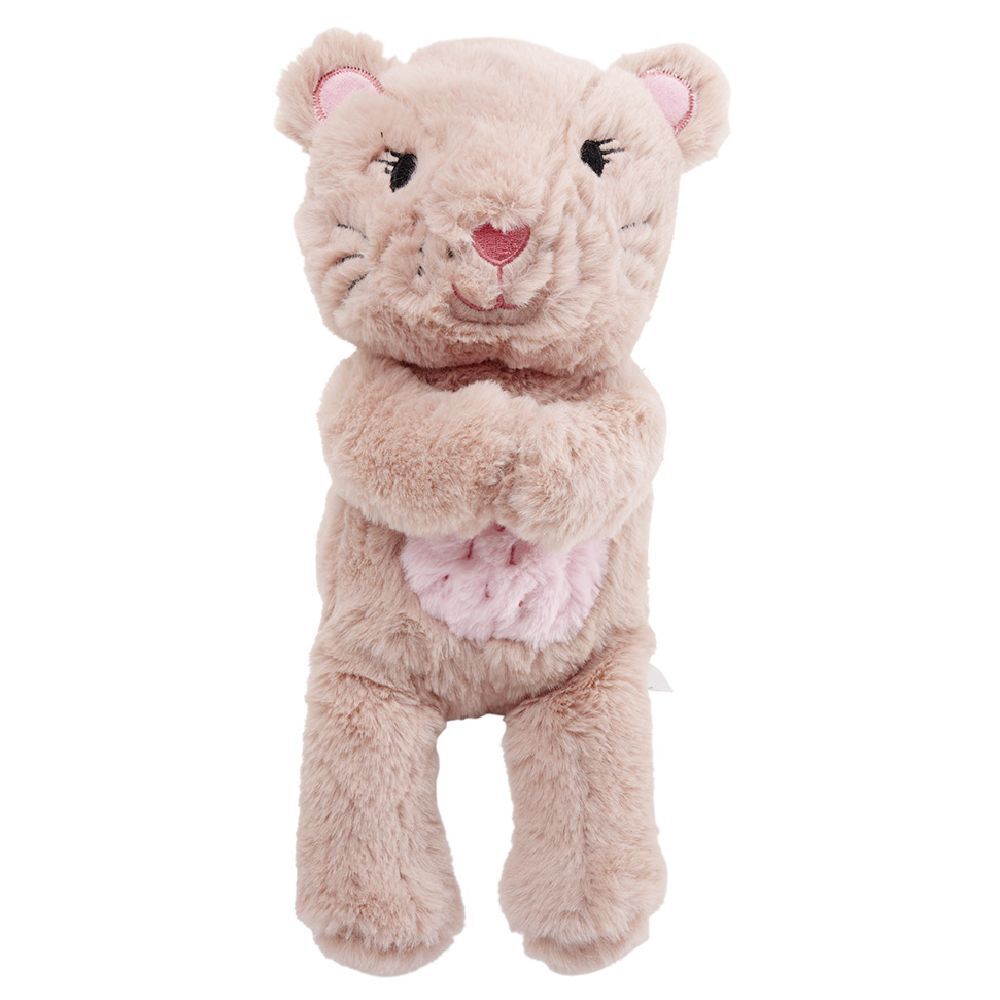 Peluche lion polyester H.22.5 cm (2 modèles)