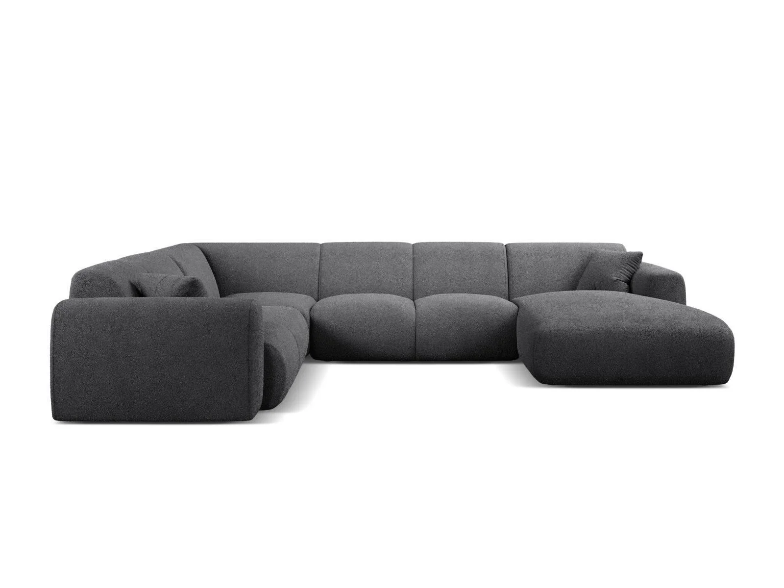 Modulaire hoekbank Molino links bouclé