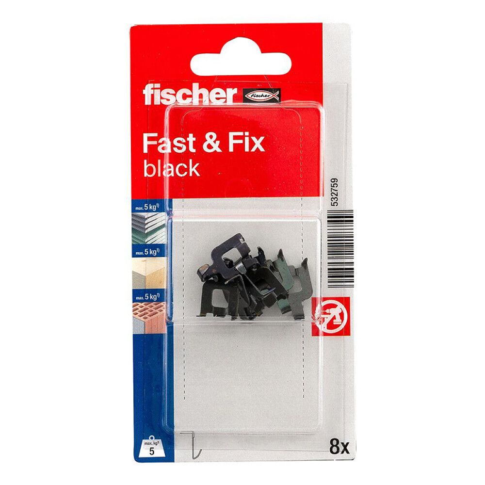 KROK FISCHER SVART 8STK