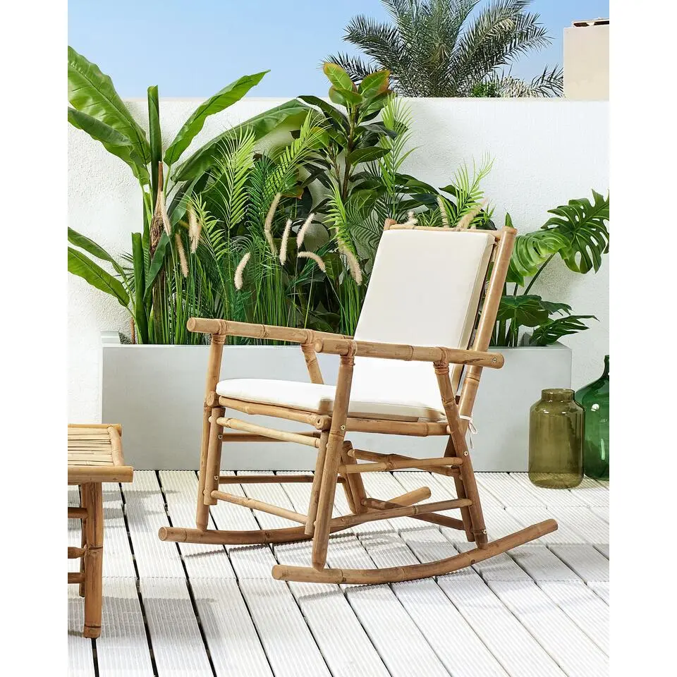 FRIGOLE - Schommelstoel - Lichte houtkleur - Bamboehout