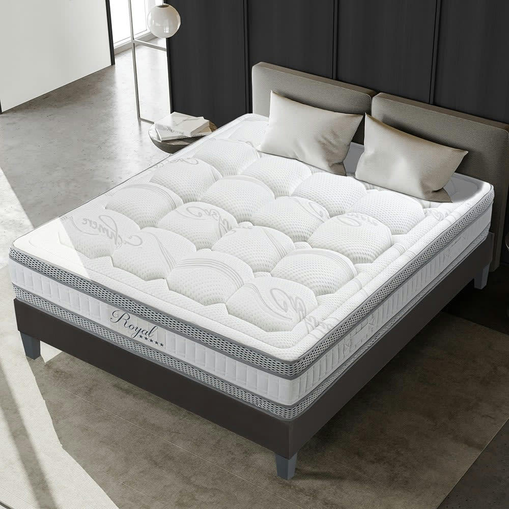ROYAL - Matelas  5* 90x200  Mémoire de forme  Soutien Mi-ferme