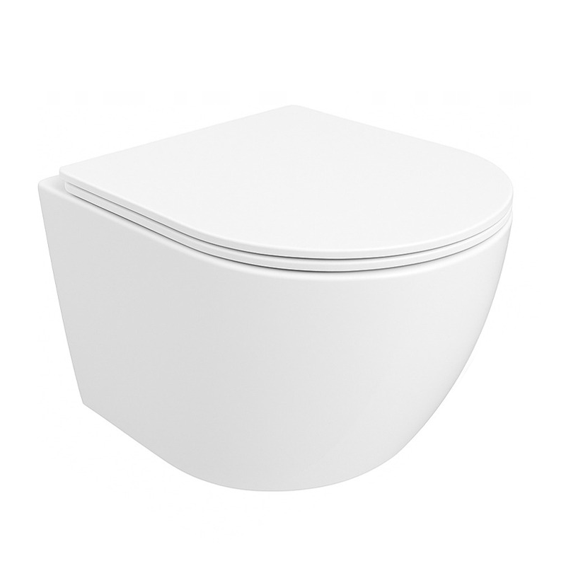 Wolnoopadająca miska wc rimless duroplast 49 cm