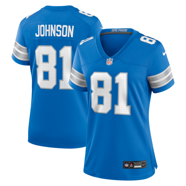 Calvin Johnson Detroit Lions Nike Women's Team Retired Game Jersey -  Blue