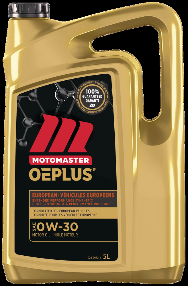 MotoMaster OEPLUS European Premium 0W30 Synthetic Engine/Motor Oil, 5-L