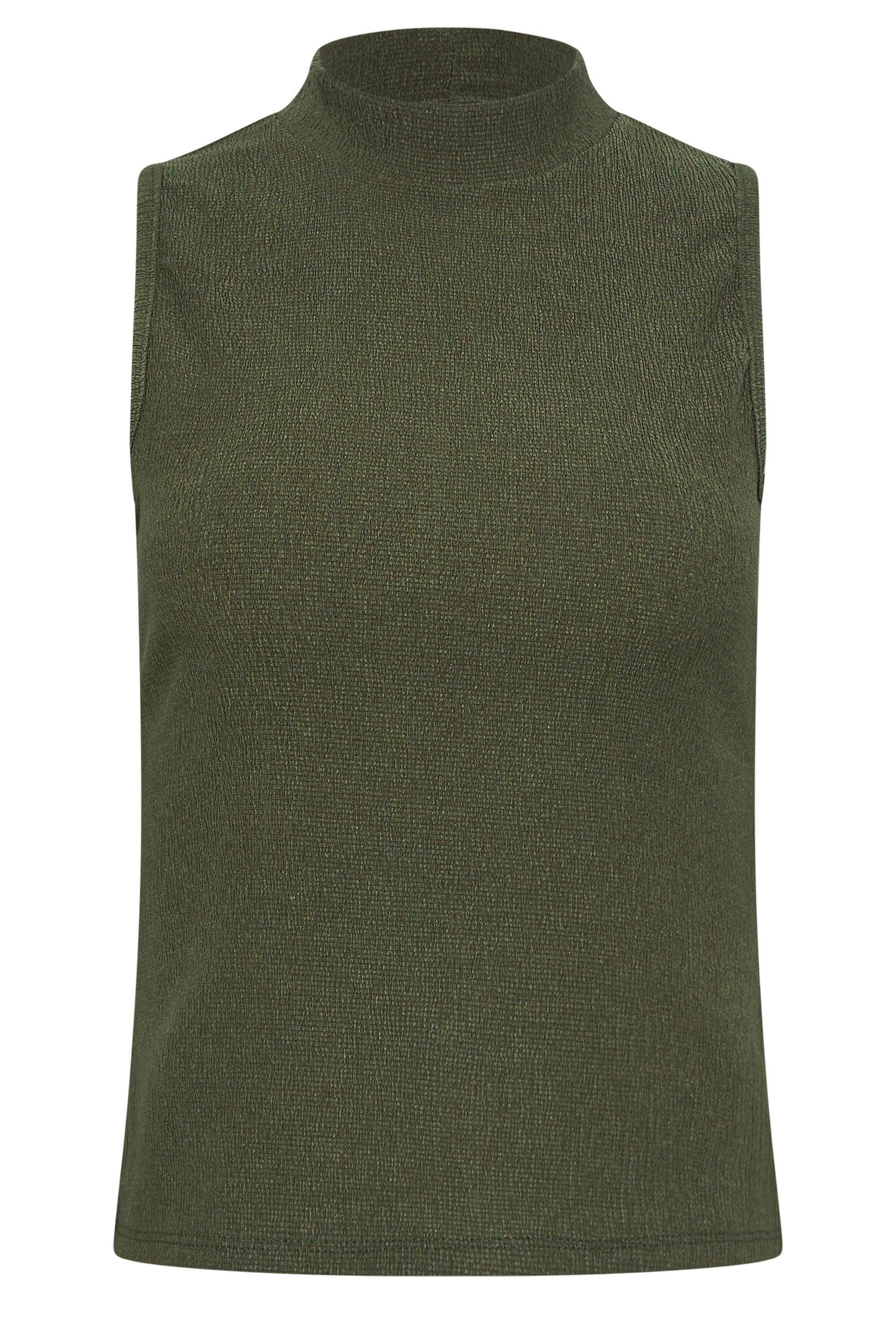 M&Co Petite Textured Shell Top
