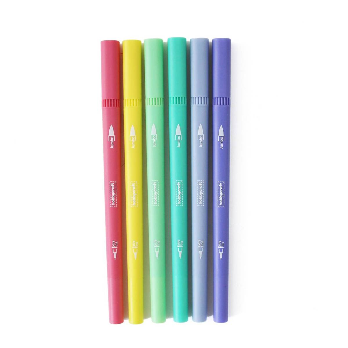 Pastel Dual Tip Brush Markers 6 Pack