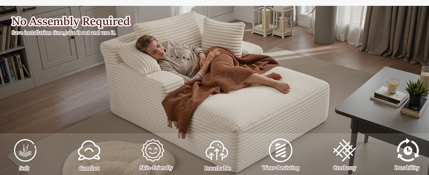 Oversized Chaise Lounge Chair