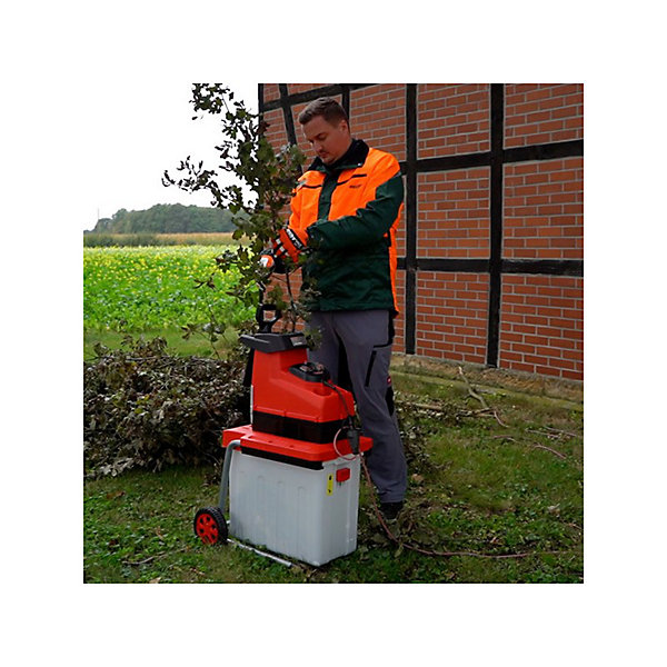 Hecht 6285 XL Broyeur de vegetaux electrique 2800 W Bac collecteur 60 L