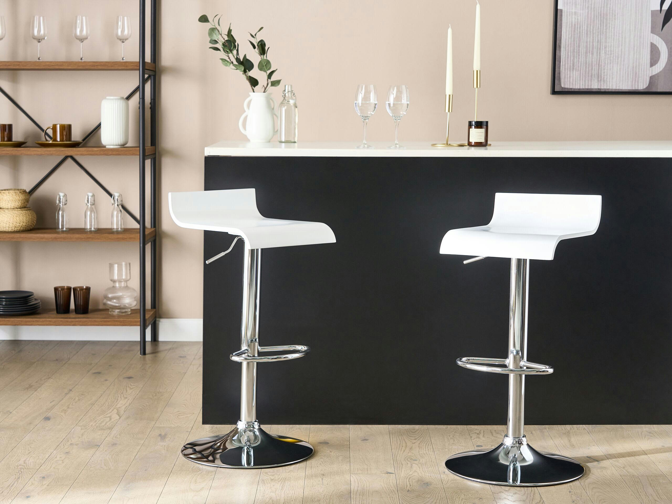 VALENCIA - Tabouret de bar blanc