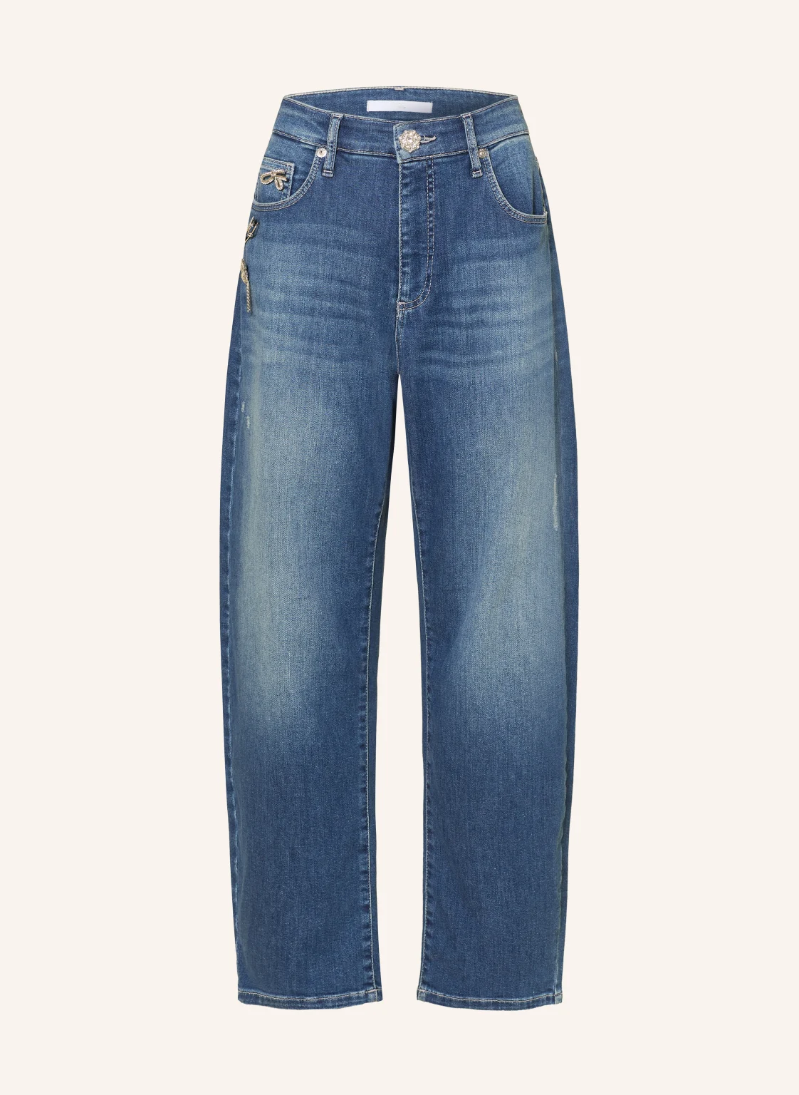 MAC Barrel Jeans DANNI mit Schmucksteinen