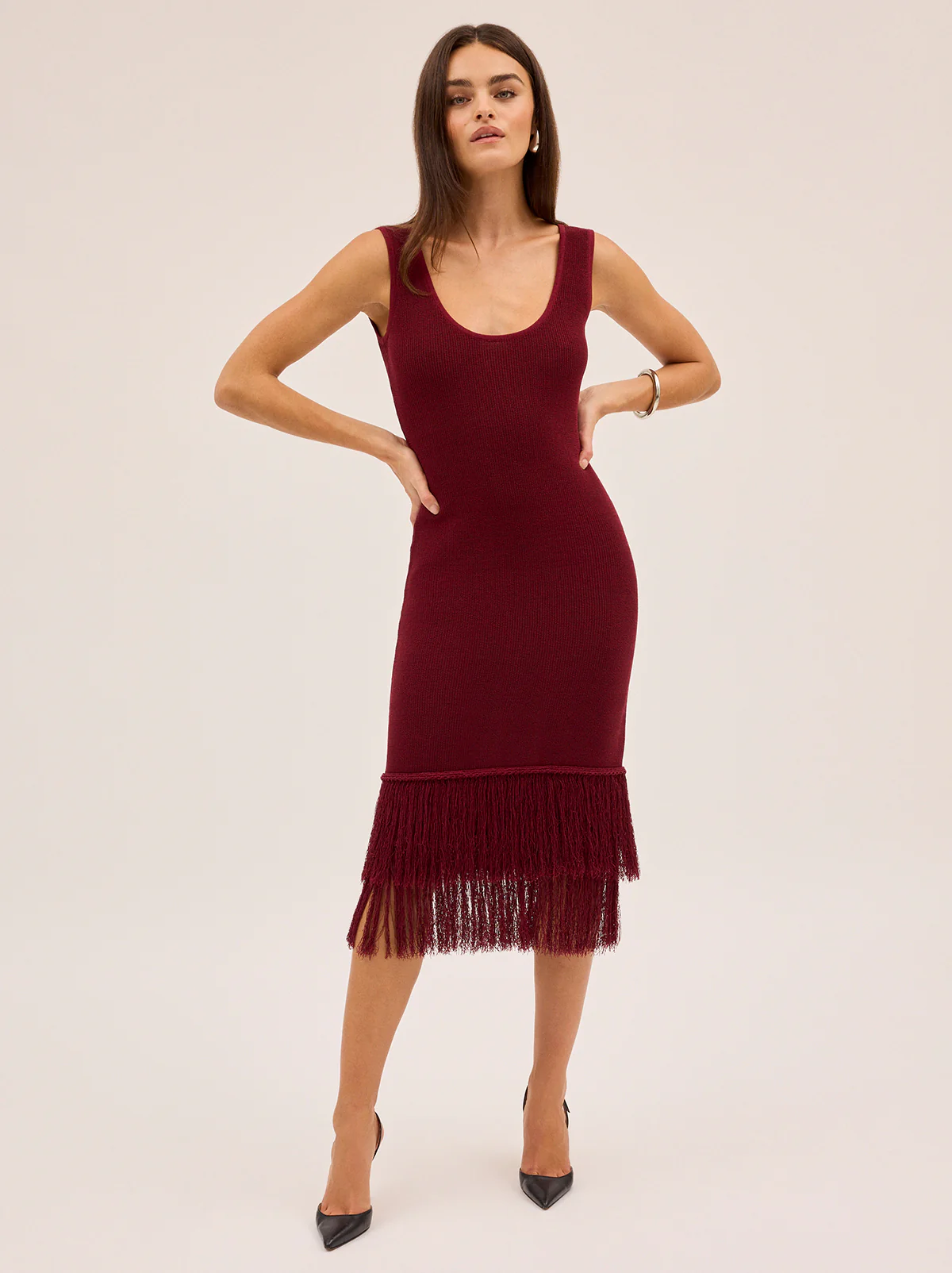 Sandra Red Knit Dress