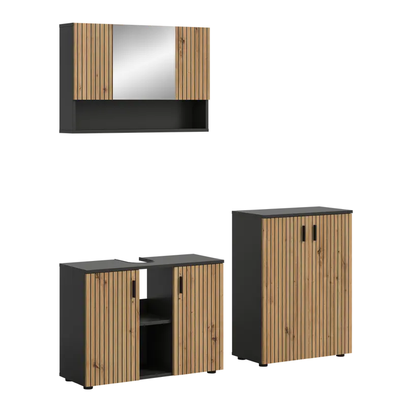 Badschrank 3-teilig Mone
