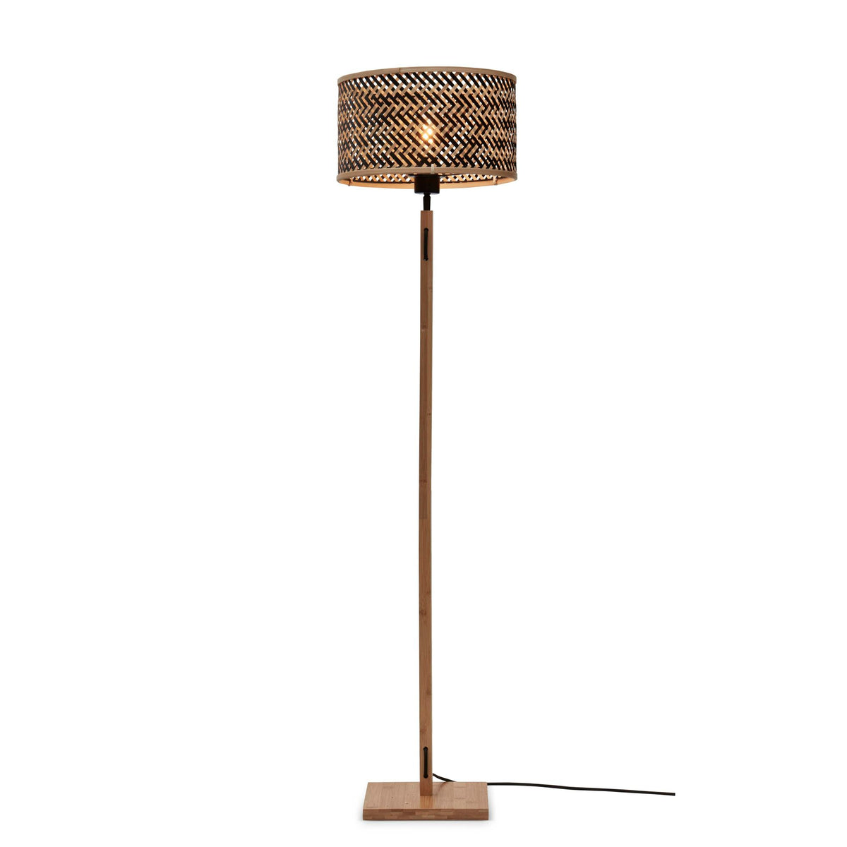 GOOD&MOJO vloerlamp Java - bruin - Ø32cm
