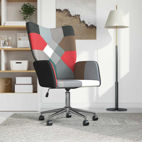Fotel Wypoczynkowy Tapicerowany Patchwork Do Salonu Pokoju