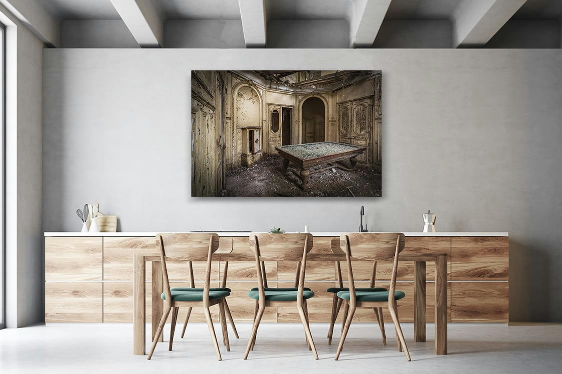 POOL PARTIE - Photographie d'art de Gaëtan Chambon 60x90 cm sur plexi
